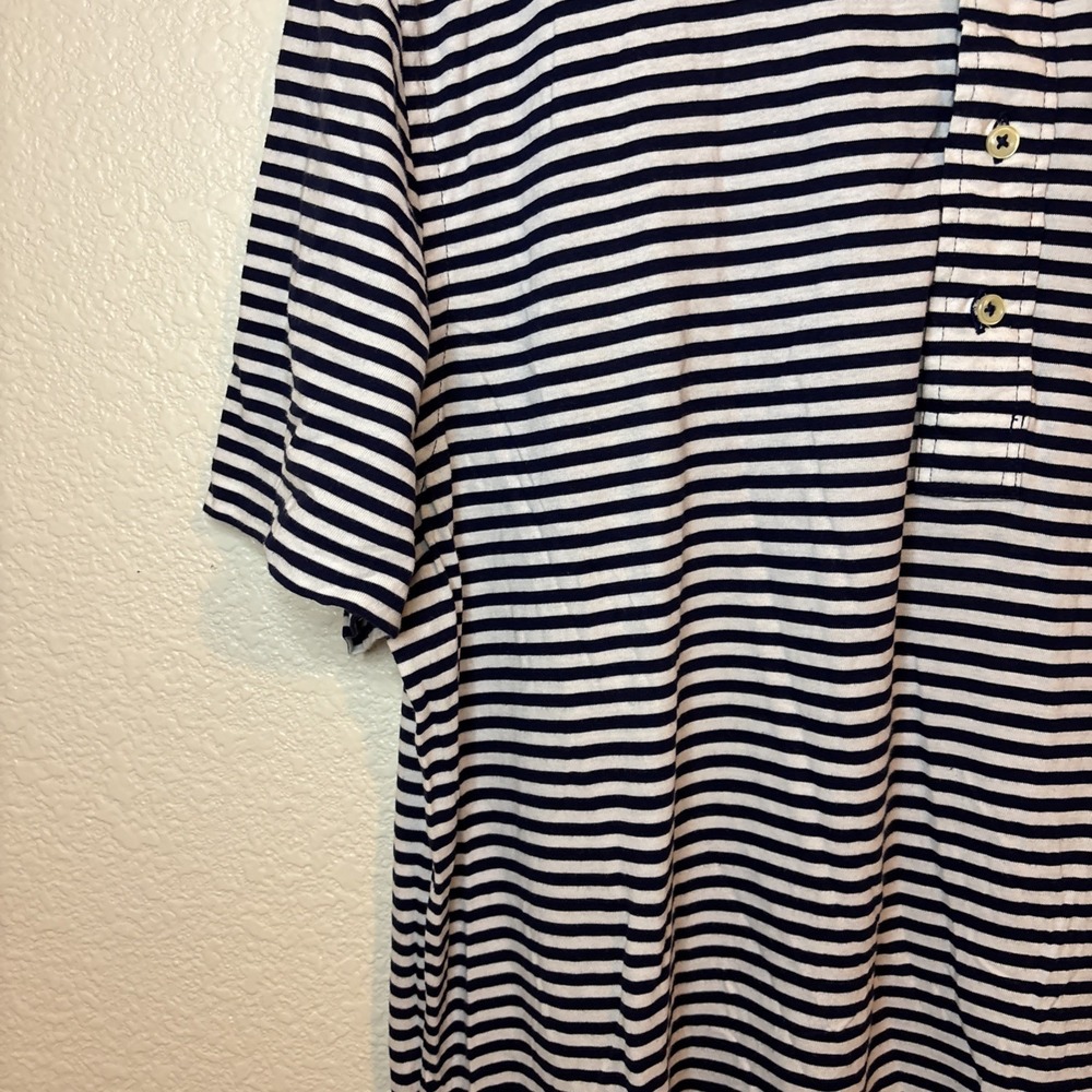 POLO RALPH LAUREN DESIGNER POLO SHIRT Mens XL‎ Striped Blue & white - Picture 6 of 16